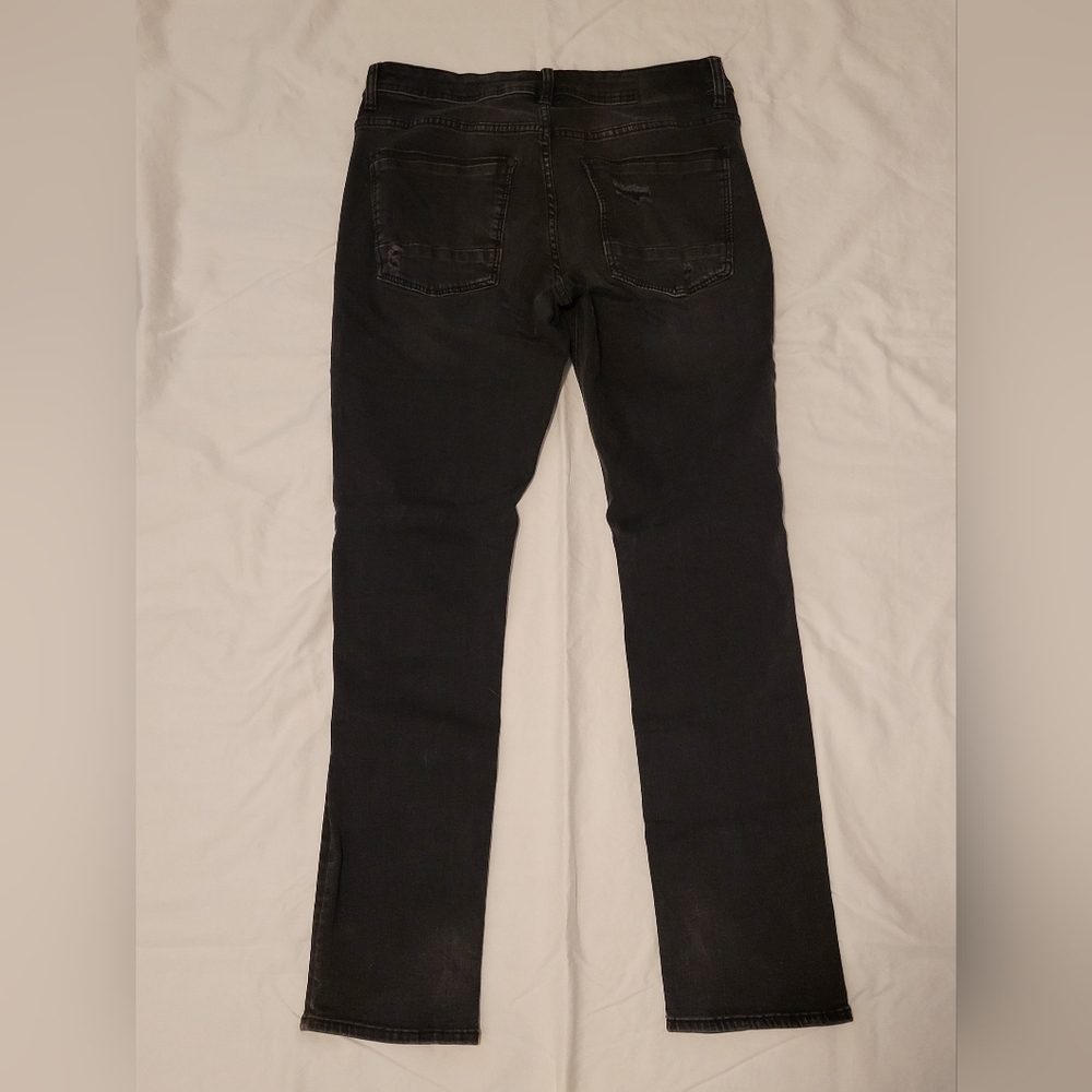 Buckle Departwest Depart West Black Distressed Performance Stretch 31x30 Jeans - Picture 4 of 5